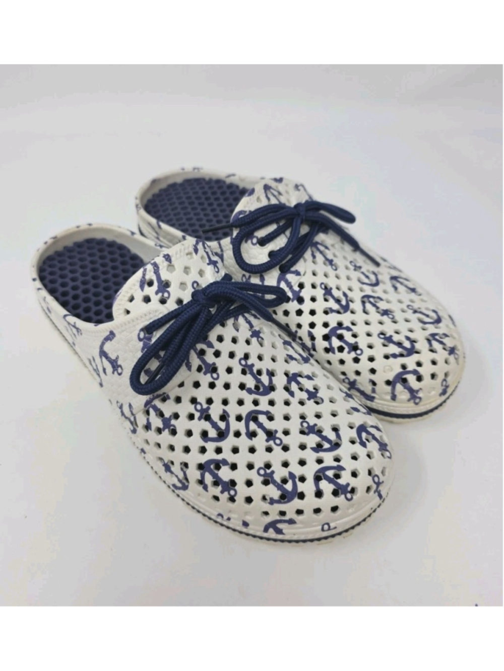 Cromer ResortWear Beach Boat Shoes Clogs Sz 7 Anchor